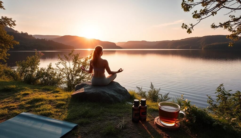 Meditation at sunset as a strategy for stress and anxiety management
