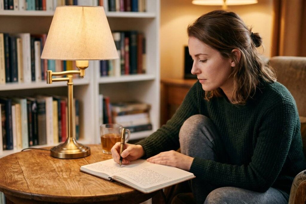 person writing in journal beginning to understand how to deal with failure