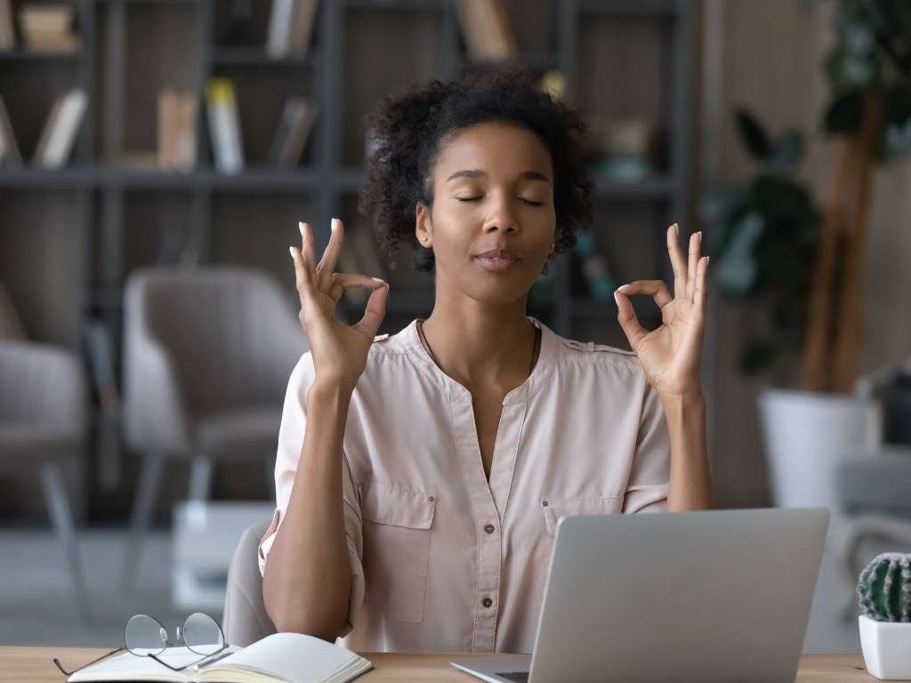 Managing stress and anxiety with mindfulness meditation at work