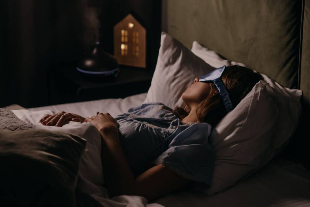 person sleeping peacefully showing why protected sleep matters in how to deal with stress
