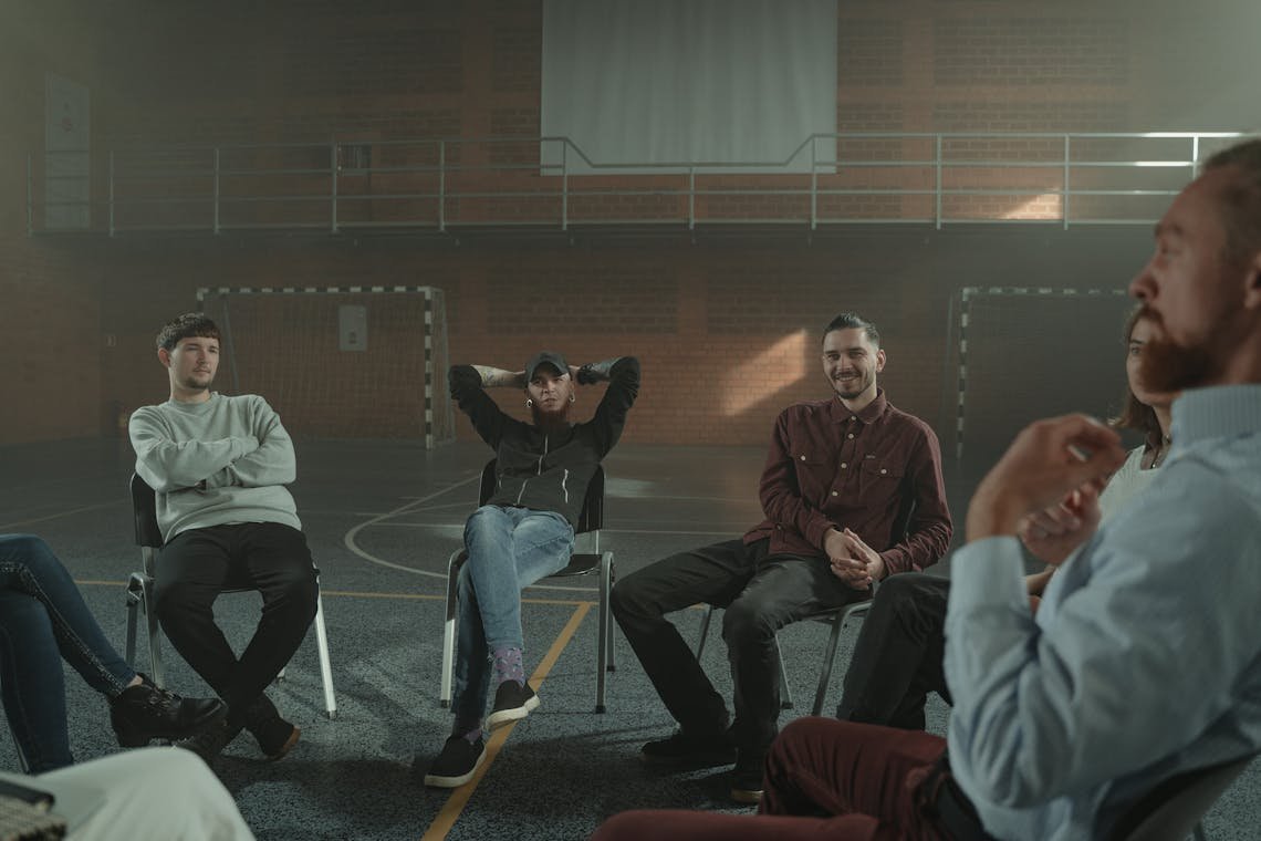 “Community support group offering free mental health support”