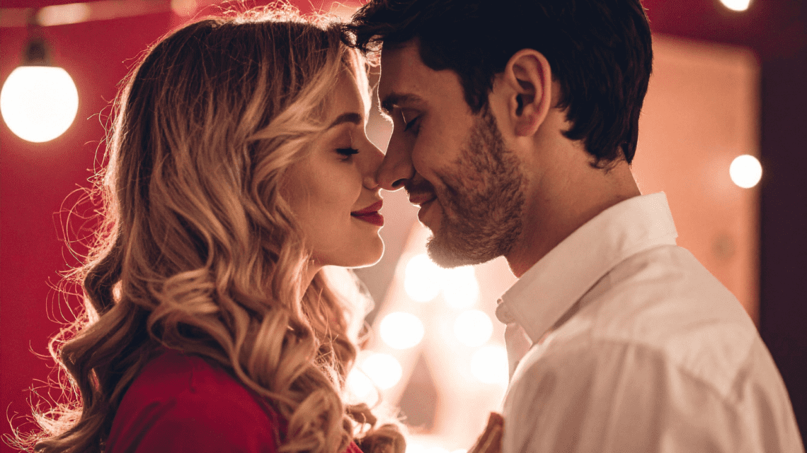 A couple sharing an intimate, loving moment together — symbolizing emotional closeness and healing. Perfect for illustrating how to overcome intimacy issues in relationships.