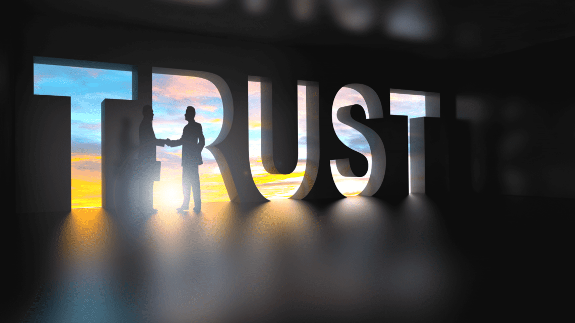 Rebuilding trust in a relationship — two people reconnecting and finding emotional healing after betrayal.