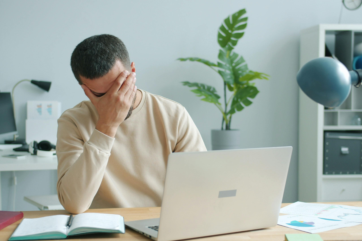 person feeling conflicted after saying yes when they meant no