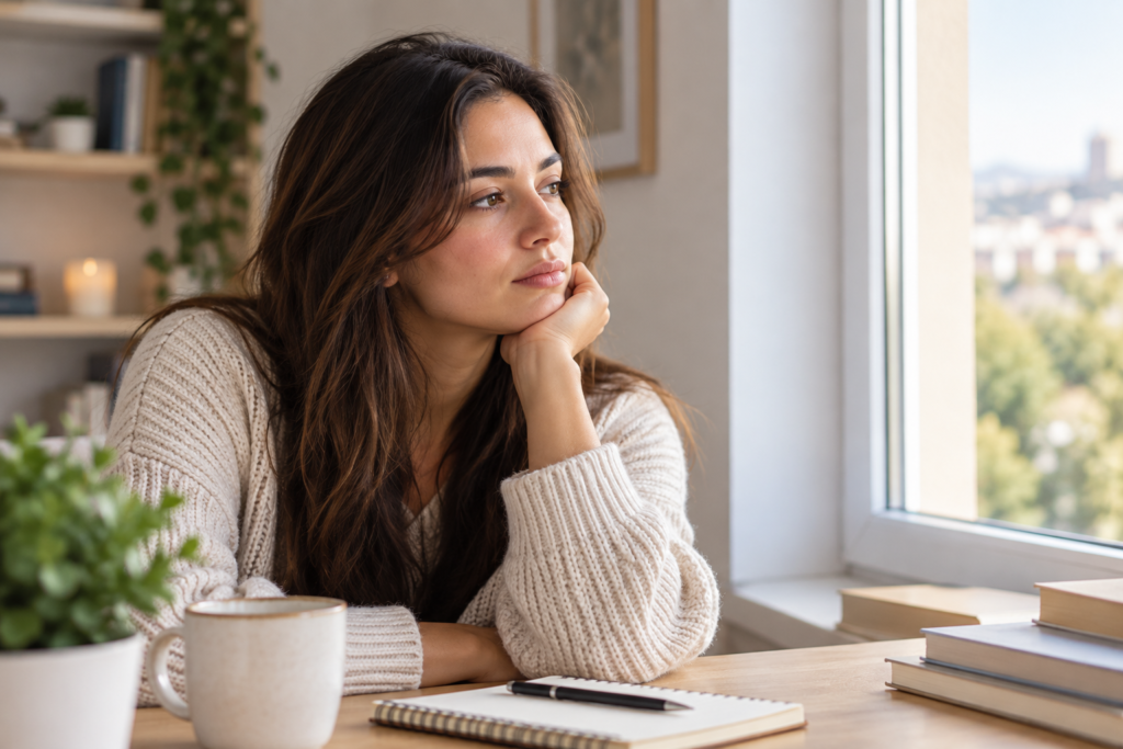 Why do I get attached so easily? Woman reflecting on emotional attachment